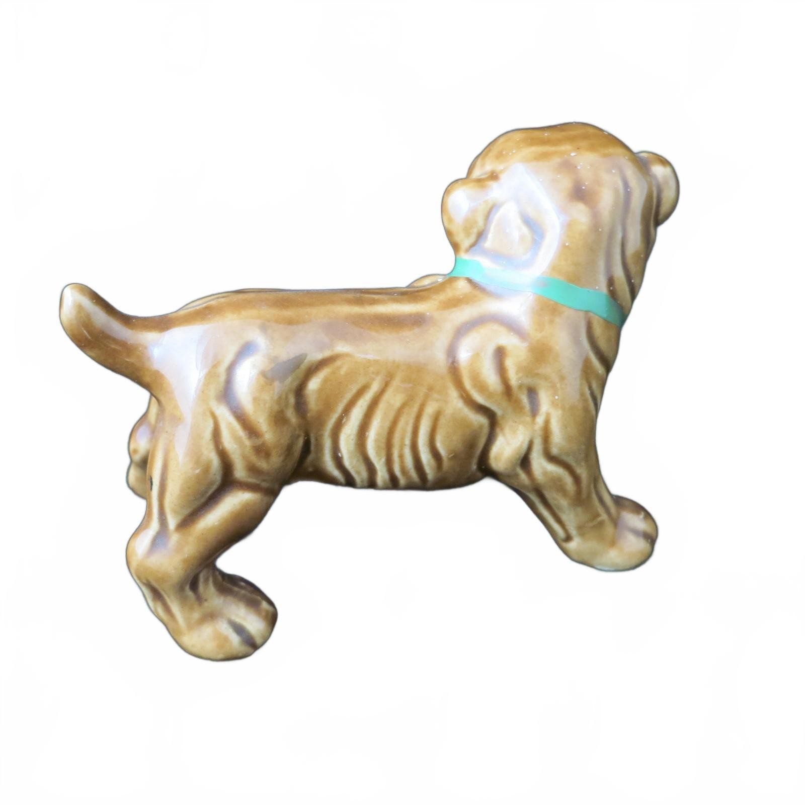 Vintage Pug or Shar Pei Mid Century Japan Hand Painted Figurine Ceramic