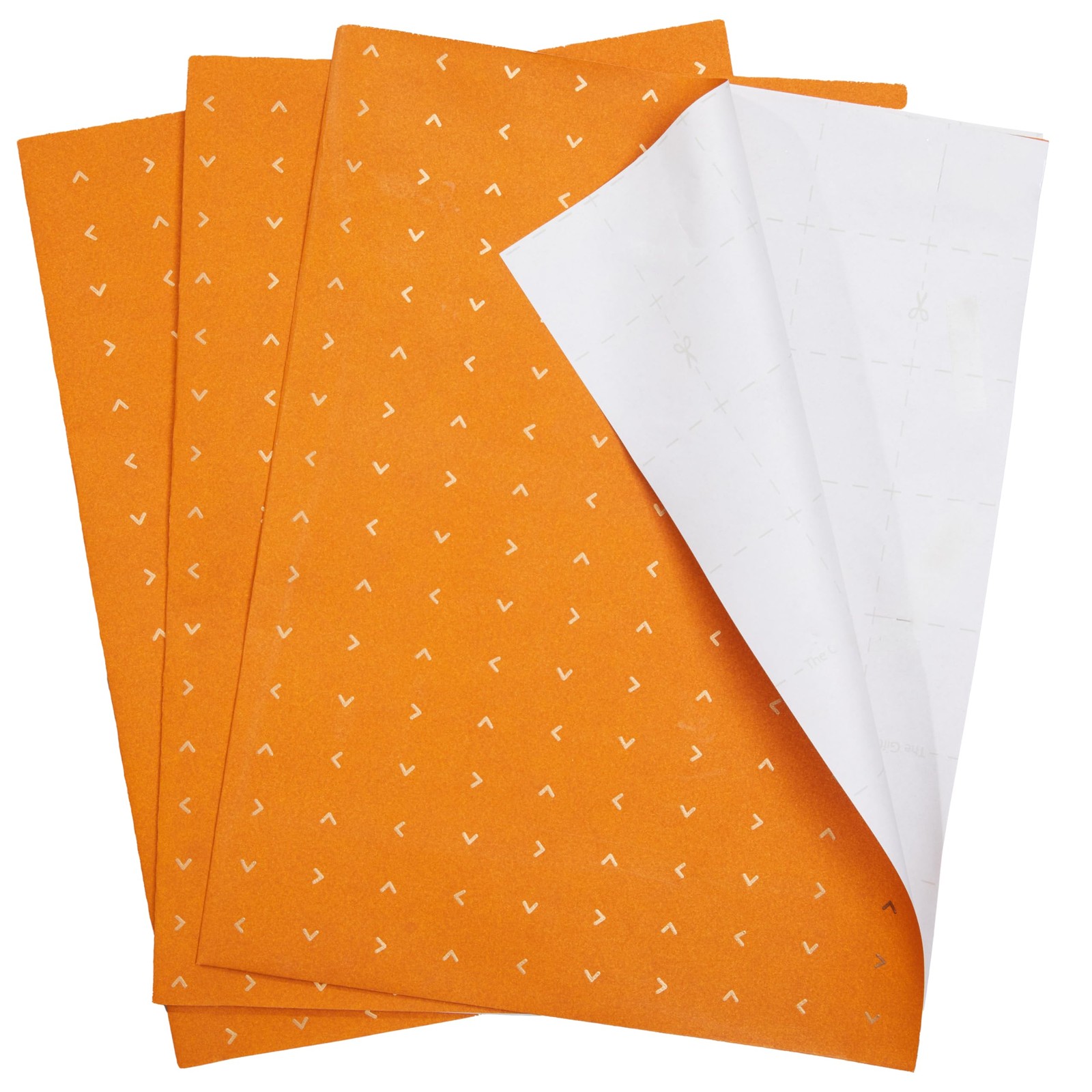 The Gift Wrap Company 58-189220 Natural Orange Flat Gift Wrapping Paper Sheet