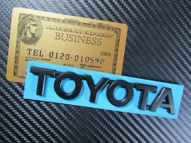 ●TOYOTA ABS cutout letter type MAD BLACK emblem