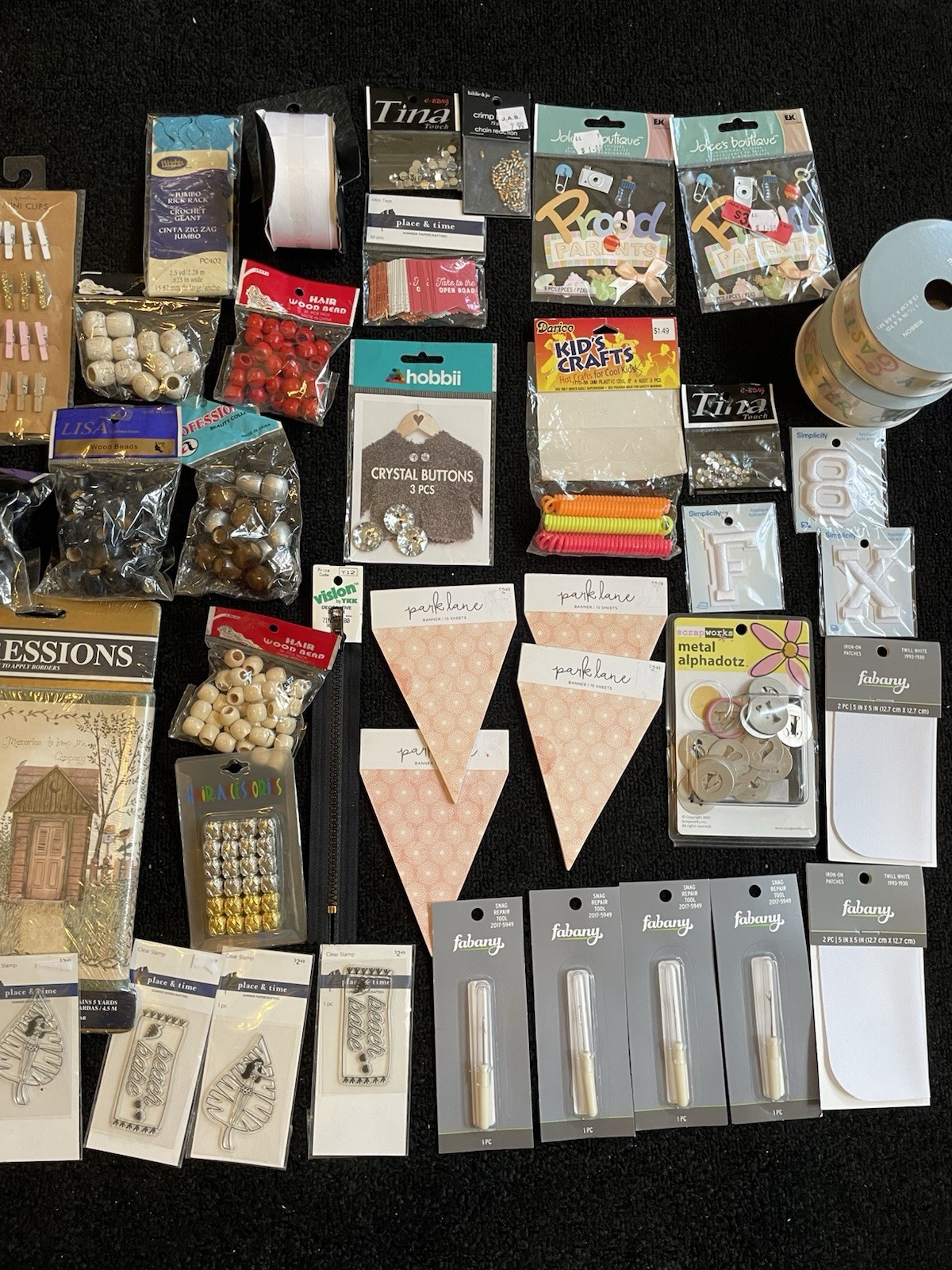 VTG Grandma Lot 40pc Craft, Arts/Sewing, Beads, Crafting, Unique, K2