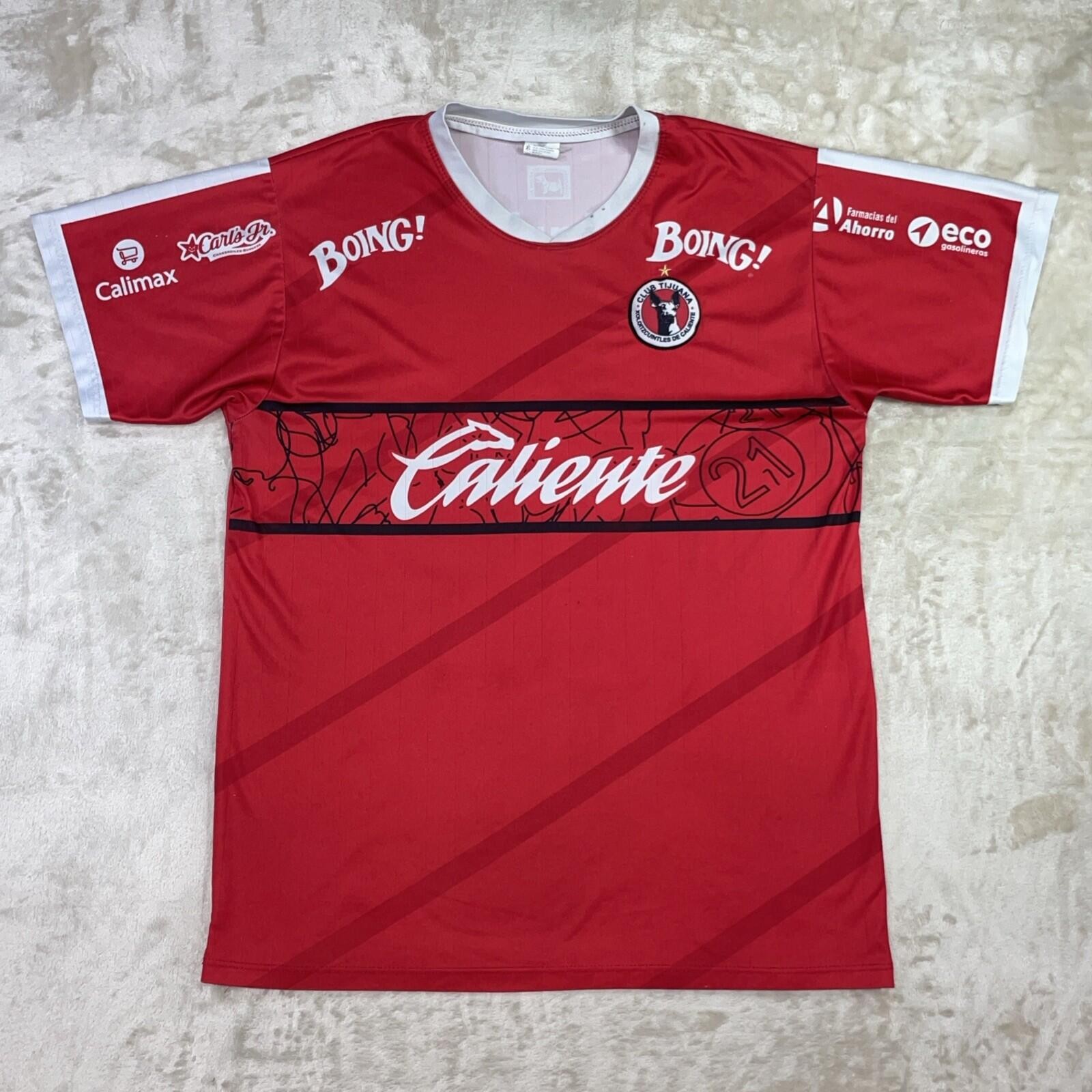 Club Tijuana Xolos Soccer Red Jersey A. Carrillo #26 Men’s Large Liga MX Mexico