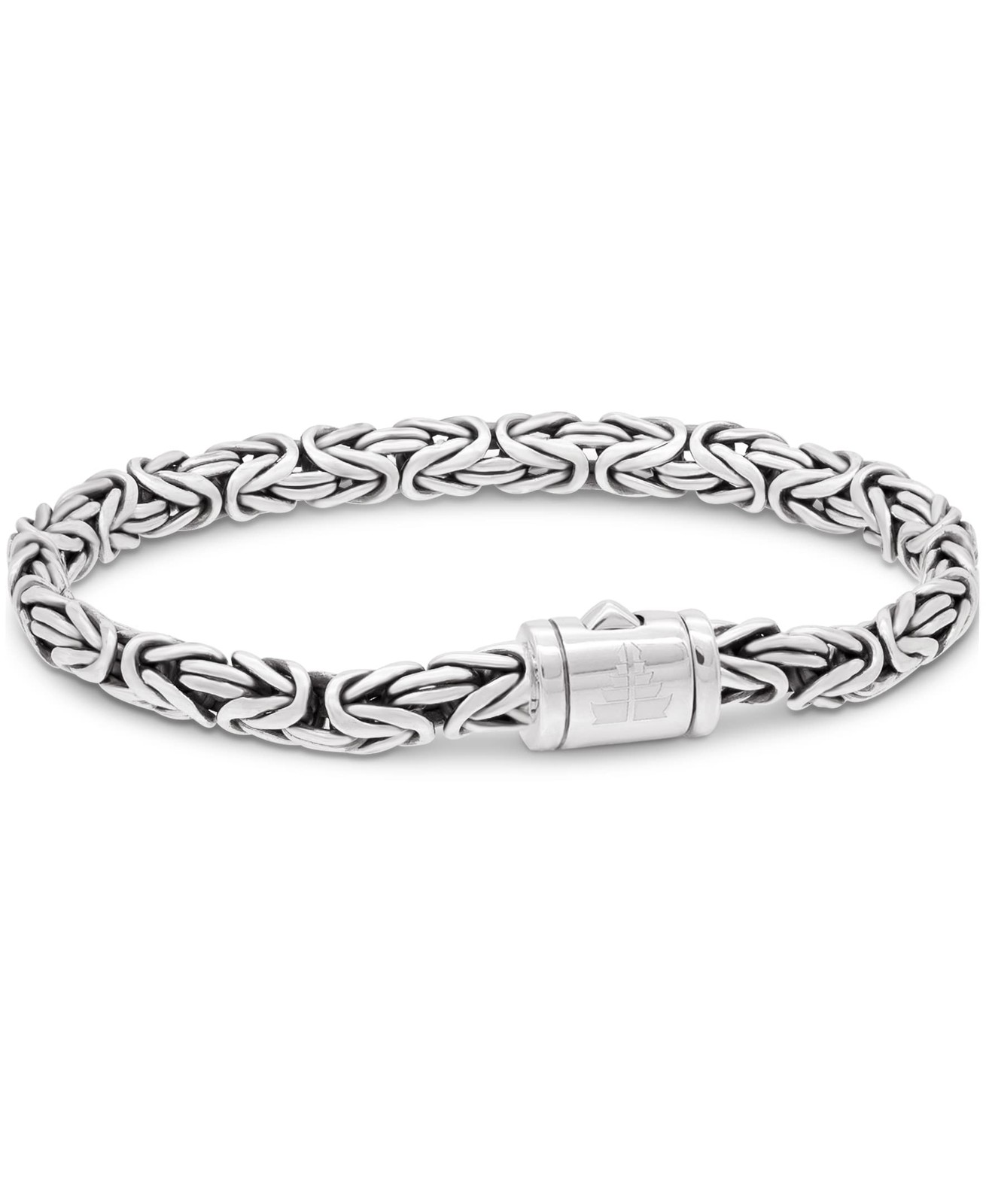 Sterling Silver 925 Byzantine 6mm Chain Bracelet 7.5″ DEVATA Bali BYK5246