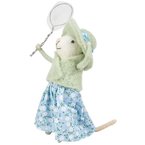 Primitives by Kathy Butterfly Net Mouse Critter 6.25″ 121113