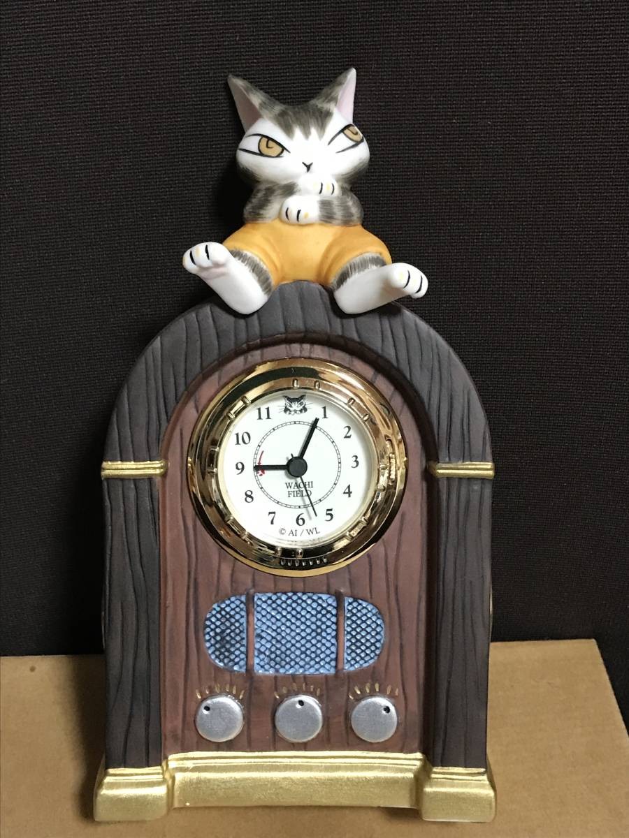 Wachifield Dayan Retro Radio Clock Ceramic Art Deco Japan