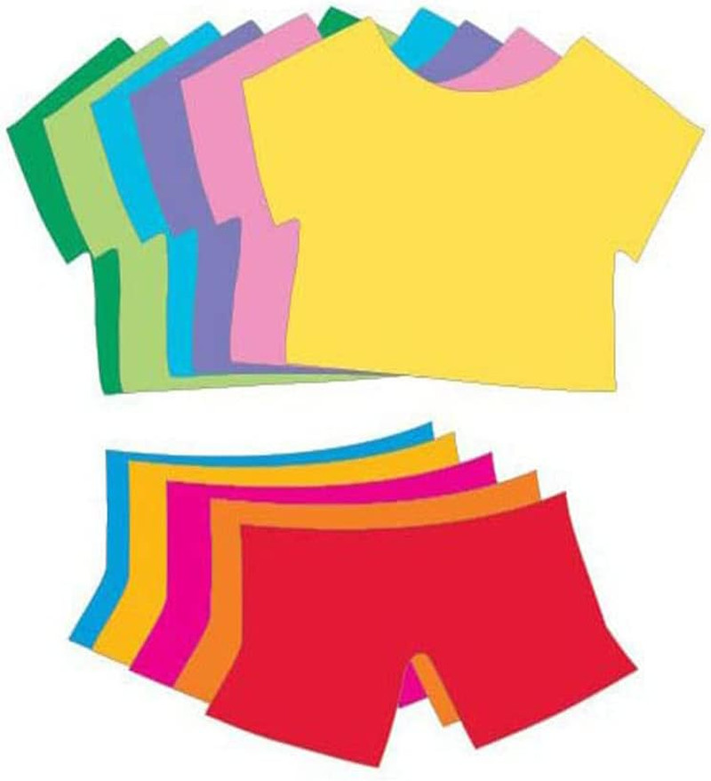 Products Bright T-Shirt Shapes 25 Colored T-Shirts, Assorted