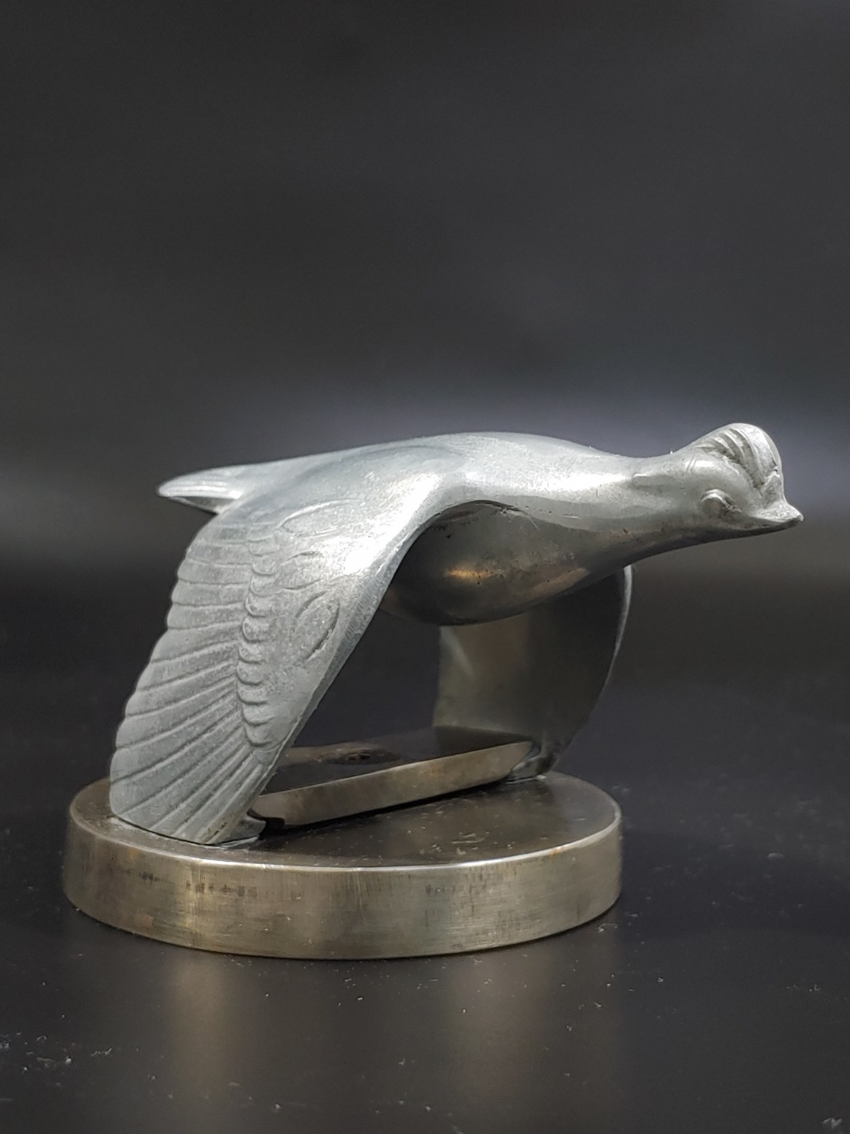 1931 Ford Model A Oldtimer US Car Pewter Sculpture Flying Bird Figurine Emblem