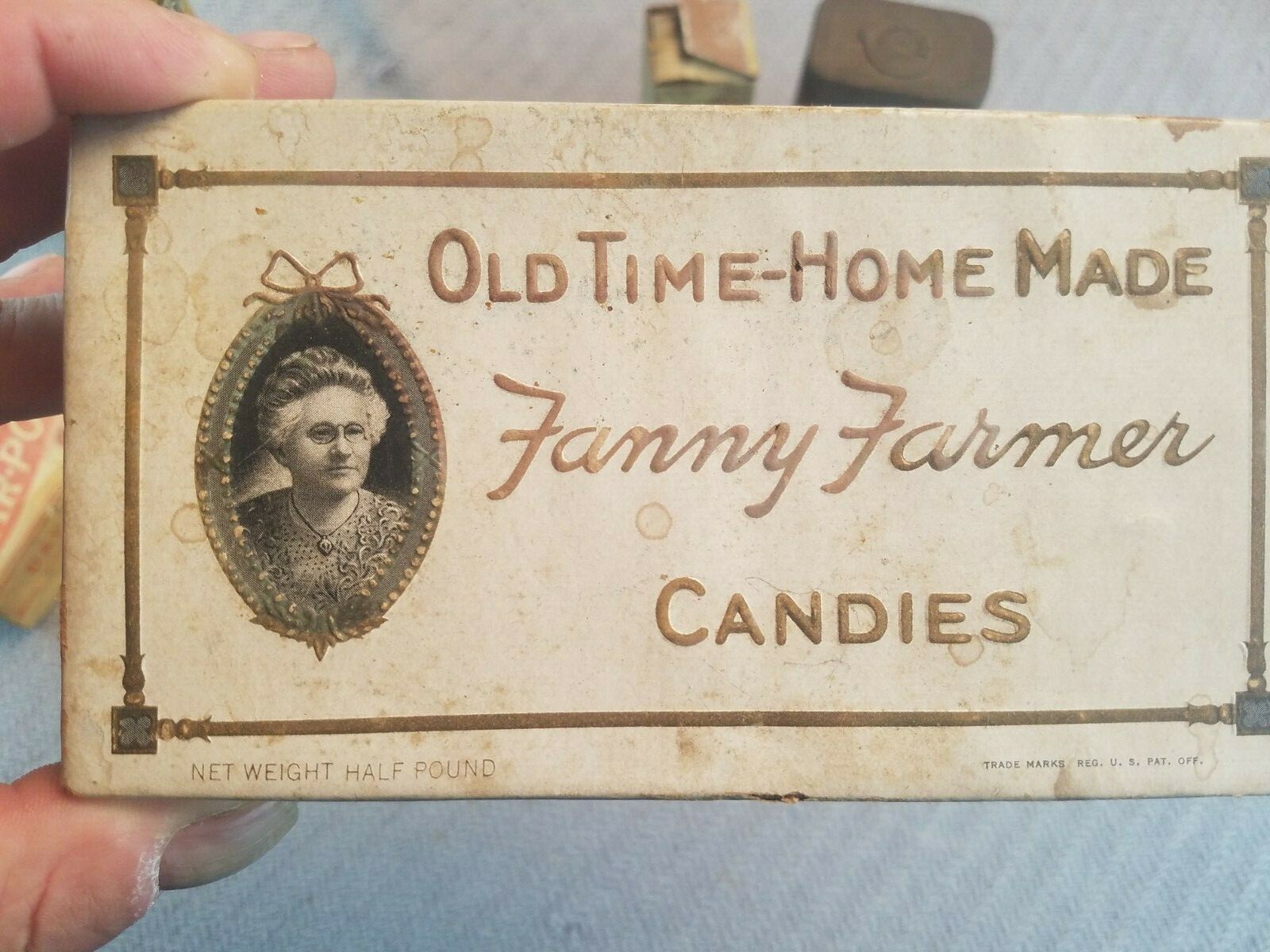 Lot of 5 Antique/Vintage tins and boxes Dance floor wax Candies Mace soap