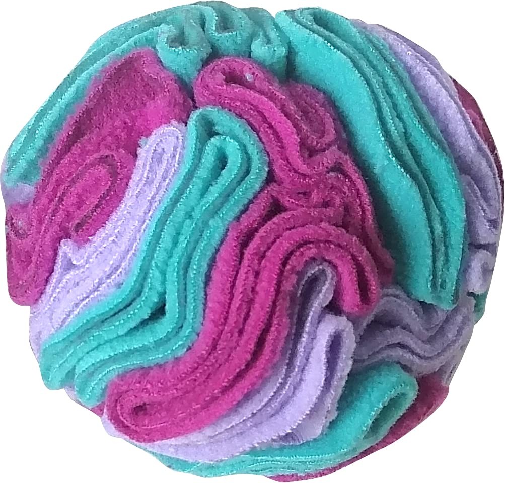FOUFIT Hide n Seek Snuffle Balls Nosework Toy for Dogs, Pink/Purple, Large 6″