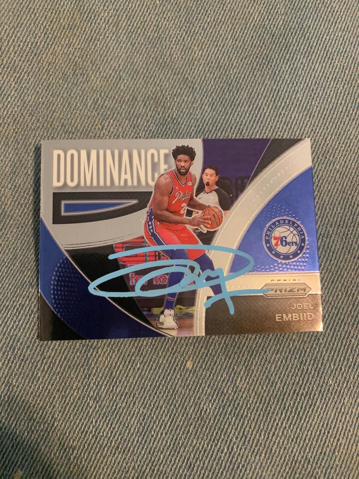 Joel Embiid Signed Autographed Philadelphia 76ers Basketball Card COA