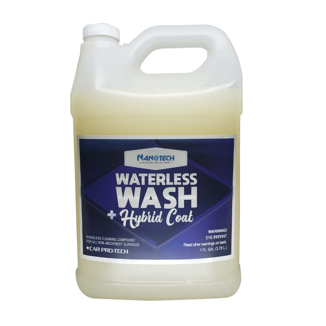 Nanotech Waterless Car Wash & Hybrid Coat Ceramic Spray, 1 Gallon, Gloss Finish