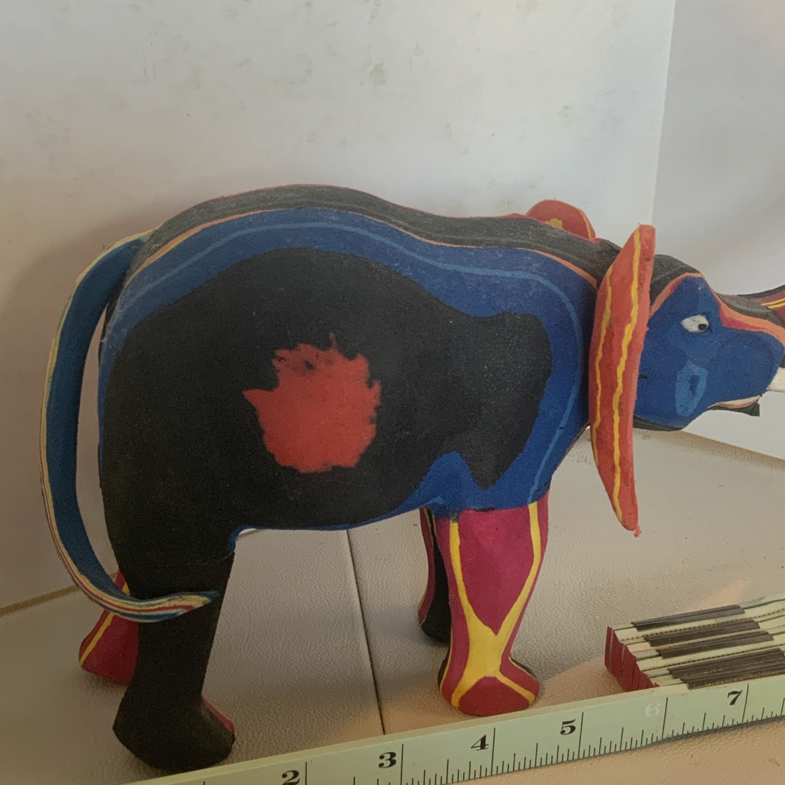 Ocean Sole Handmade Colorful Elephant Stuffed Animal