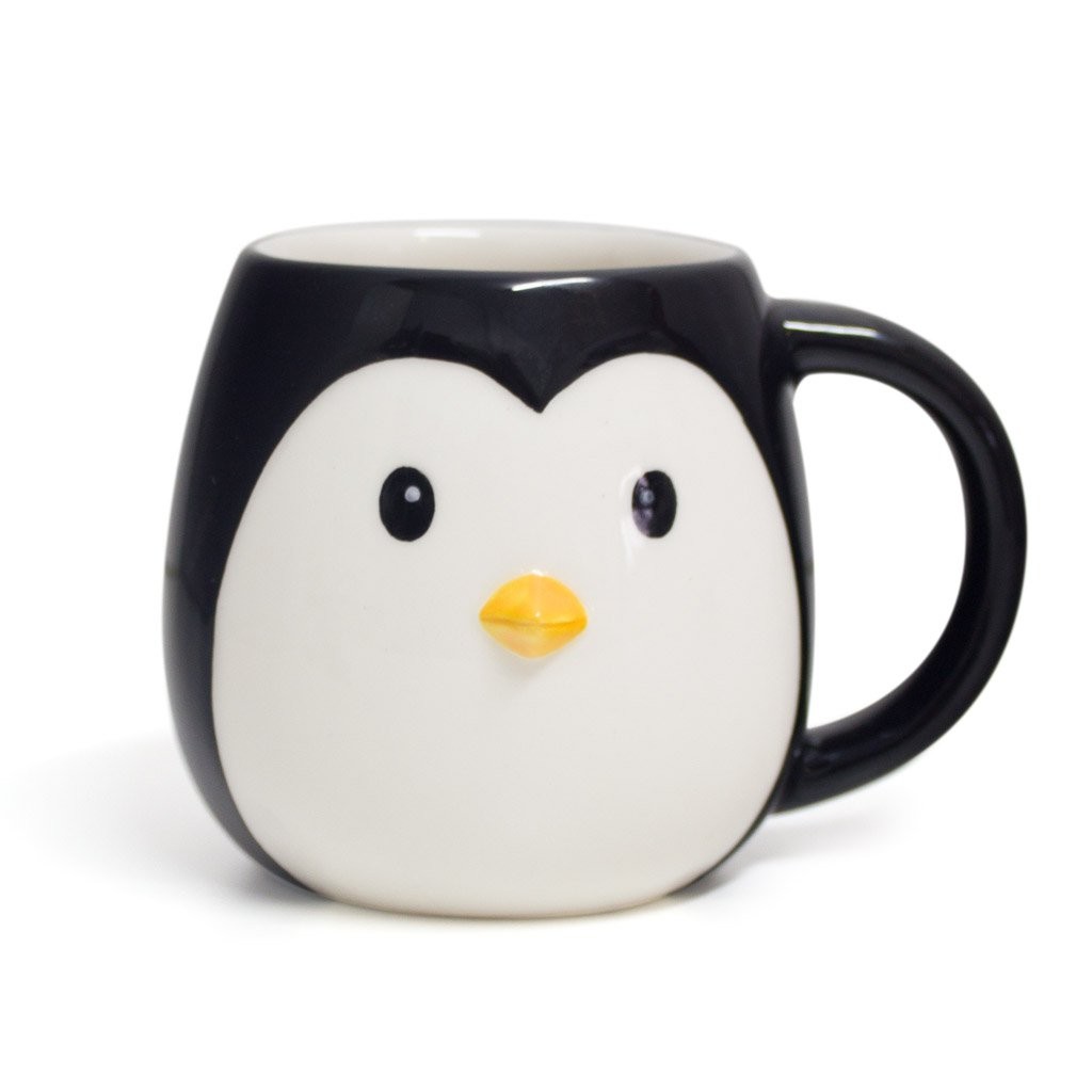 Balvi Pingo Penguin Mug, 400ml Ceramic, Dishwasher & Microwave Safe