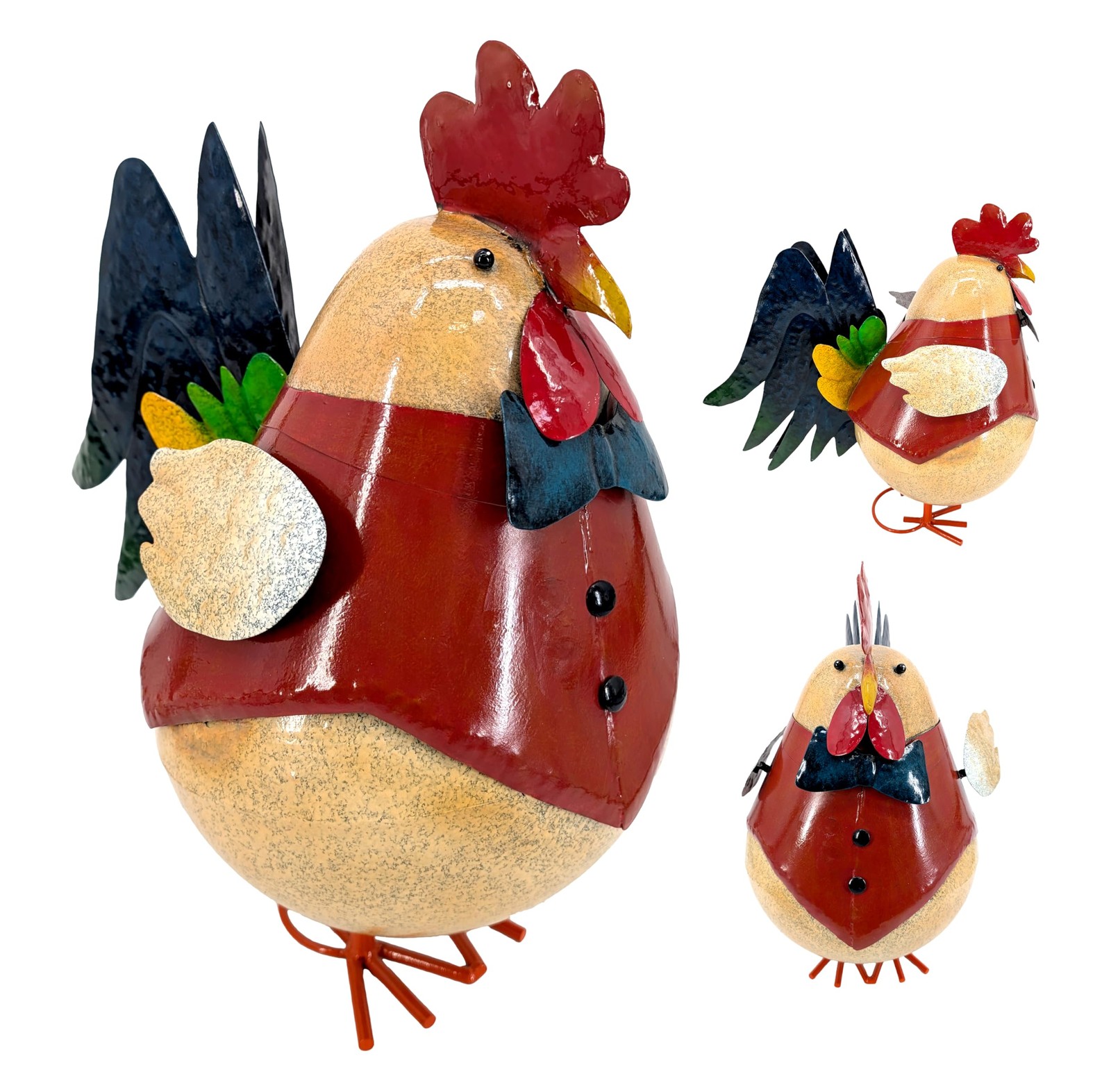 Sunset Vista Designs Country Garden Metal Farmyard Figure 6.5in Tabletop Decor