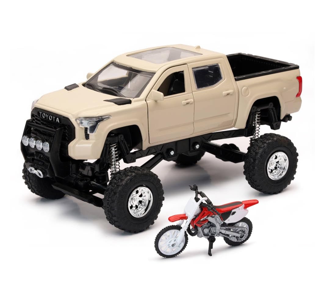 NewRay Dirt Bike Diecast Car SS 54456 Plastic Black 6 inches 1 32 Functional