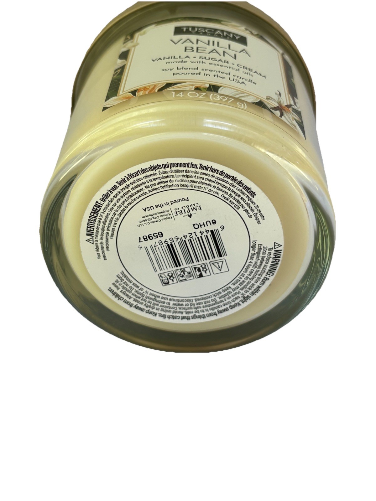 Candle Tuscany Vanilla Bean, 14 Ounce