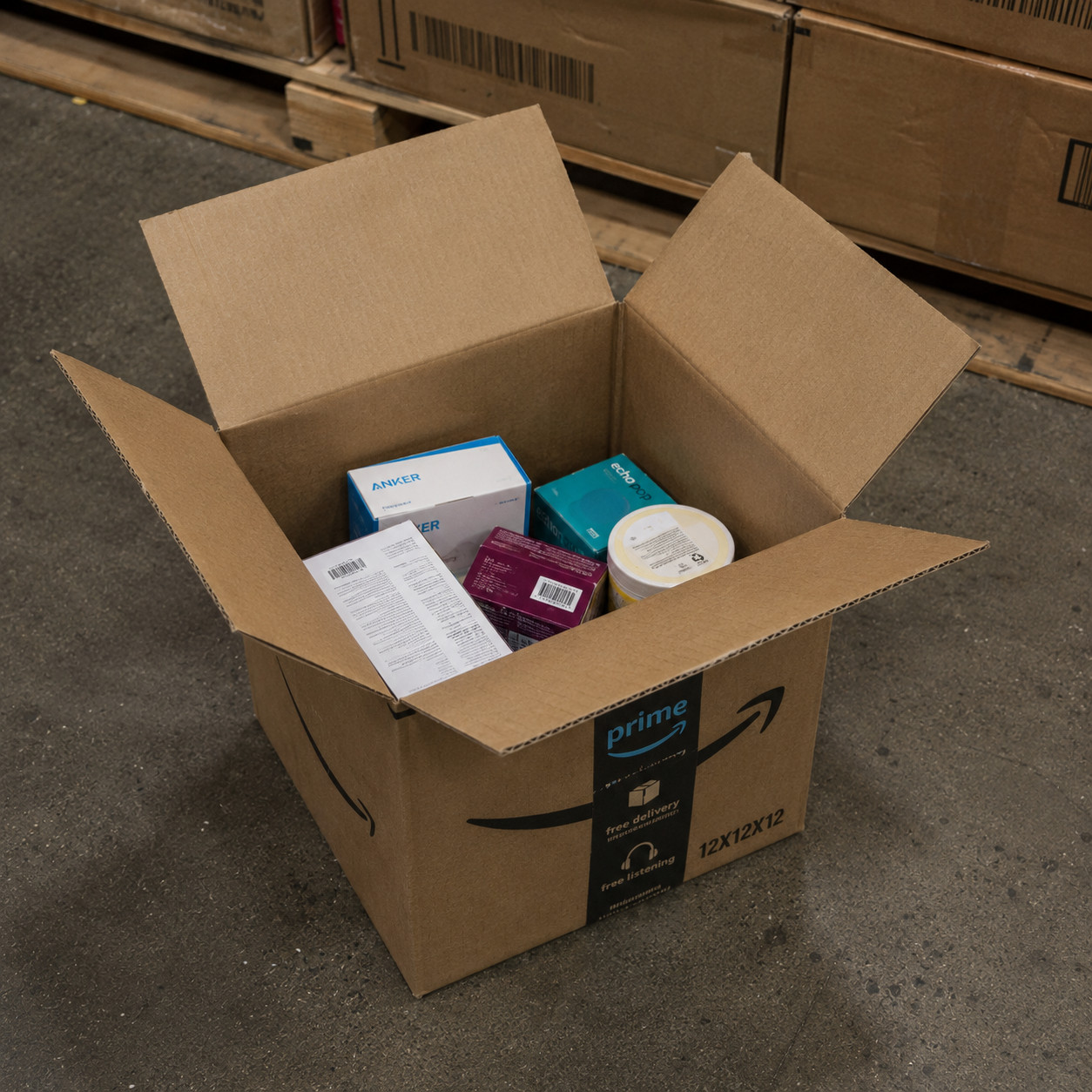Amazon Mixed Merchandise Featuring Home and Kitchen Necessities