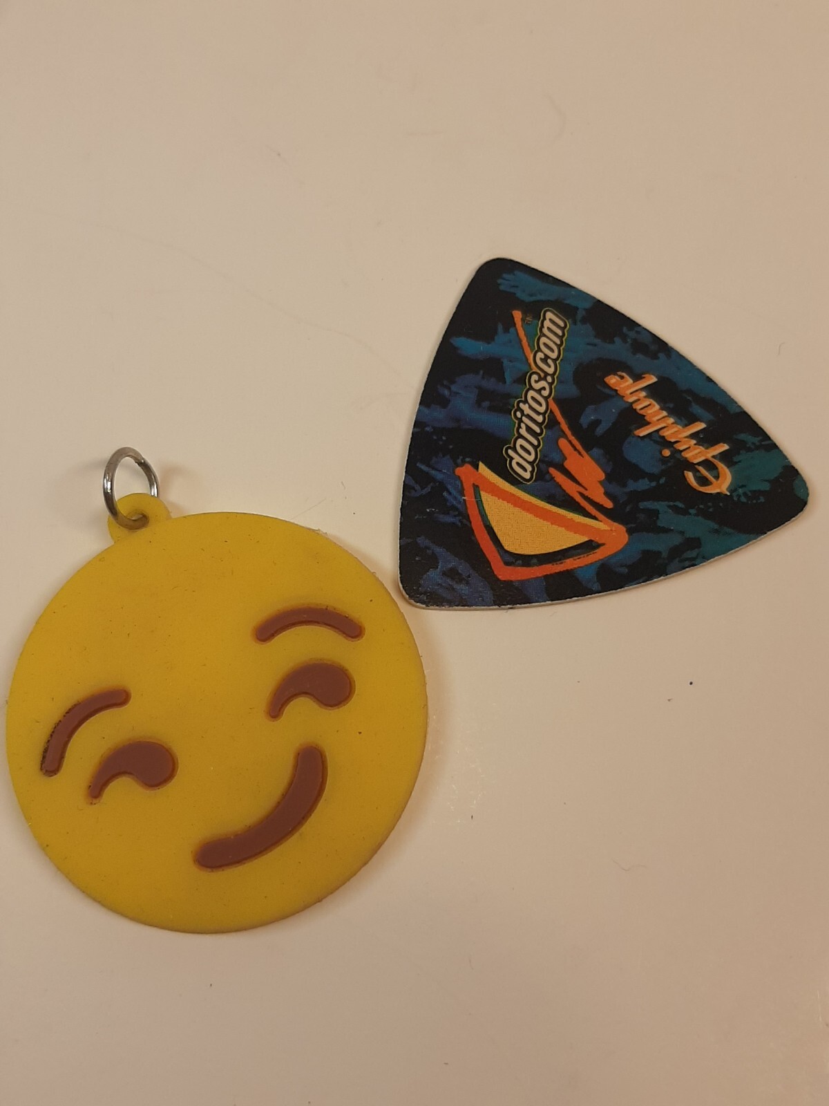 Junk Drawer Lot Keychains Pocketknife Pins Guitar Pic Stickers 19 Pieces