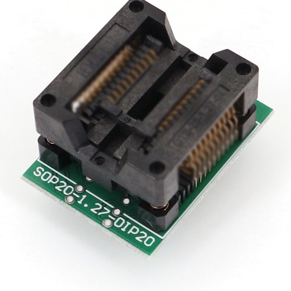 SOP20 to DIP20 300mil Pitch 1.27mm IC Programmer Adapter Socket for Wide Chip