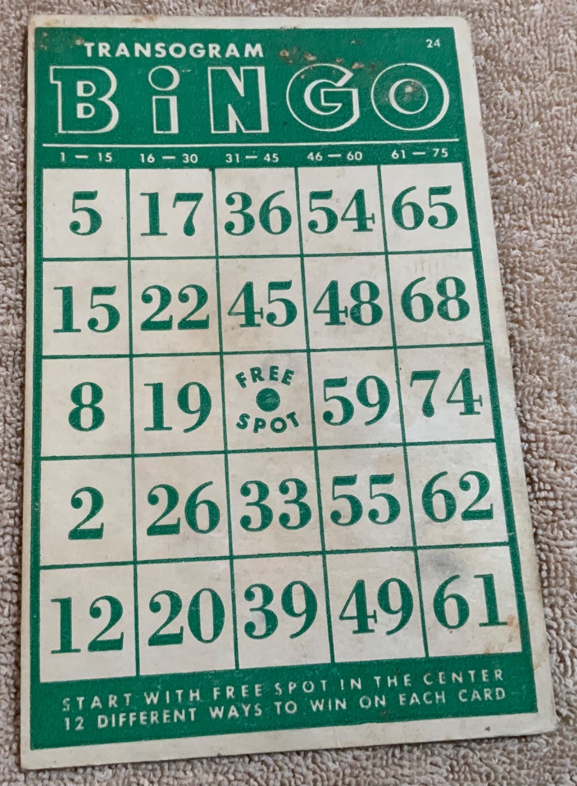 VTG Junk Drawer Lot Assemblage Art Mixed Media Bingo Cards Lot (29) Green