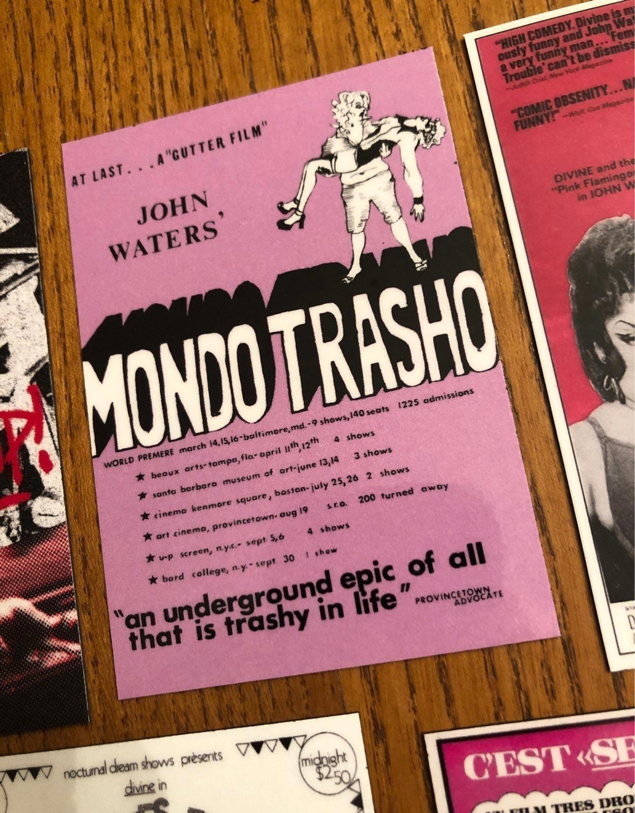 John Waters fridge magnets Movie poster art
