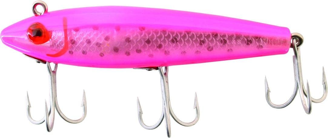 MirrOLure TT HP Spot Trout Sink Twch Hot Pink Bk Be Silver 3 5 8in 1 2oz