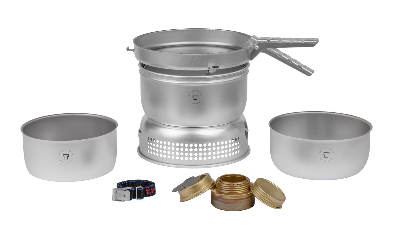 Trangia 25-23 Duossal 2.0 Camping Stove Kit with Stainless-Steel Lined Pans
