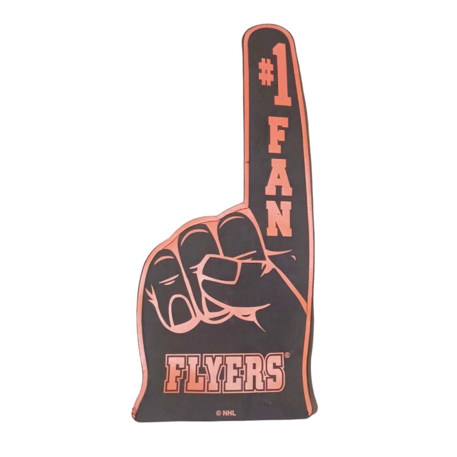 Vintage Lot 2 Philadelphia Flyers Hockey 19″ Orange Black Foam Fan Game Finger