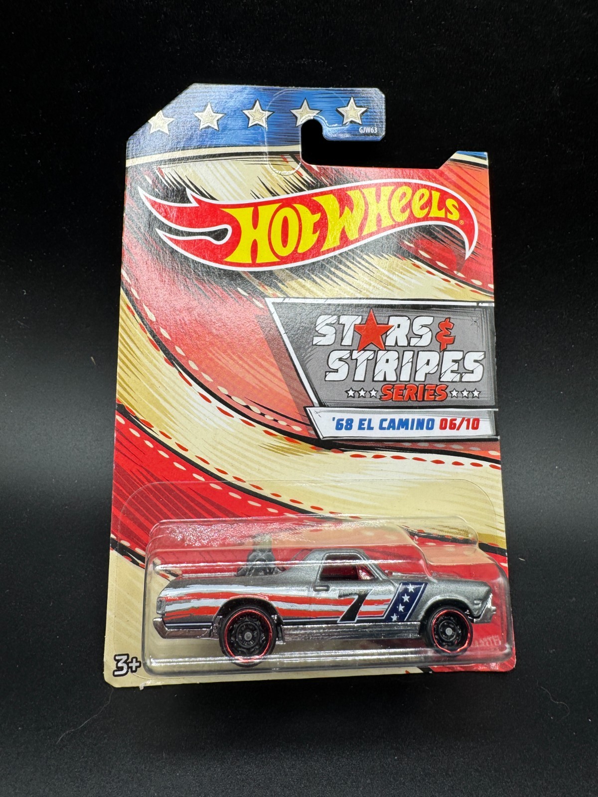 Hot Wheels Stars & Stripes Series #6/10 ’68 El Camino Diecast 1:64 Scale P2