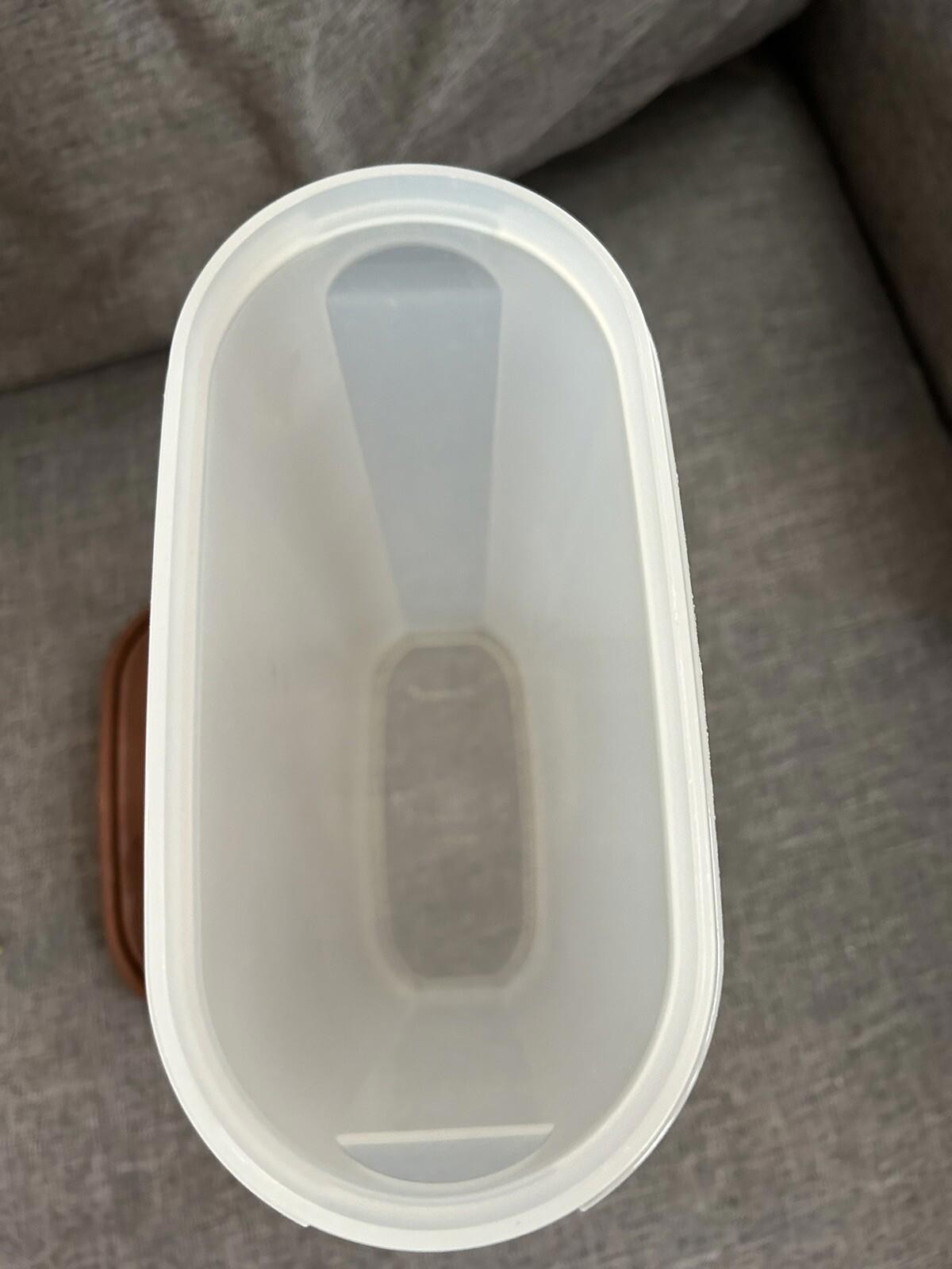 Tupperware 12¼ Cup Oval Modular Mates 5 Container Brown Flip Cereal Lid 1615-14
