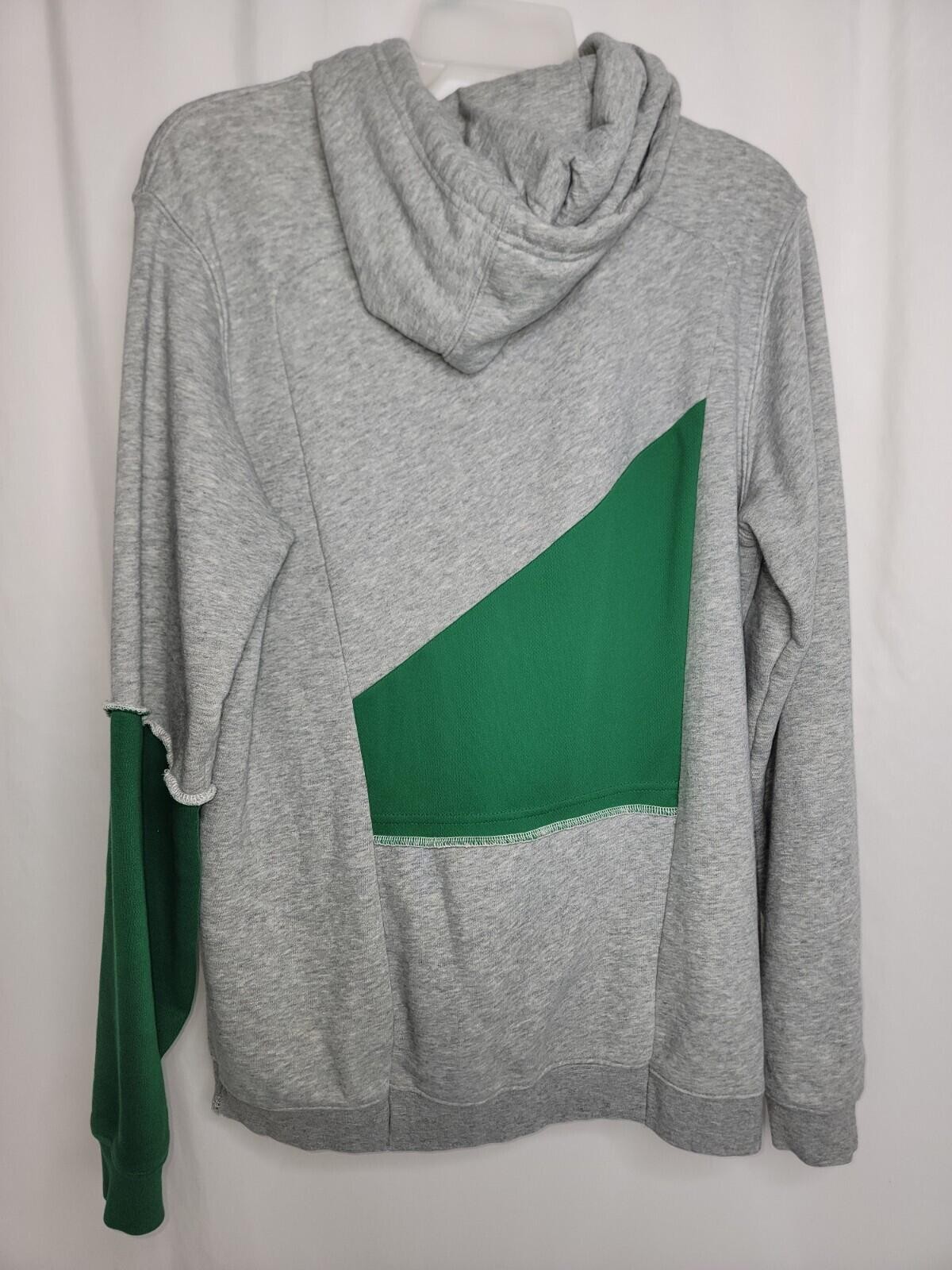 Refried Apparel Boston Celtics Long Sleeve Hoodie Size Medium M Green Gray