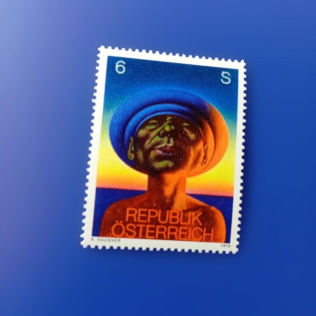 Foreign stamp Austria 1978 Painter Hausner “Adam”