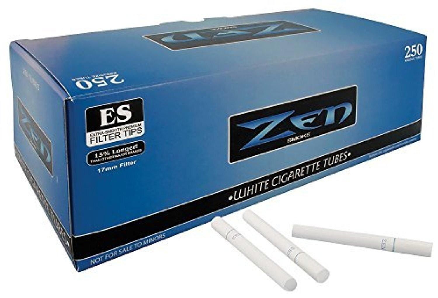 ZEN Blue Light King Size – 40 Boxes – 250 Tubes Box RYO White