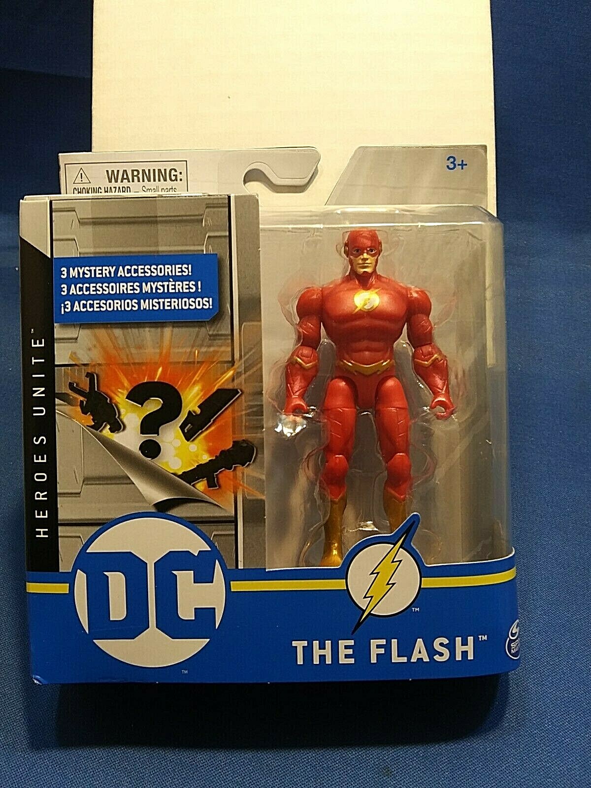 The Flash 4” Action Figure DC Heroes Unite Spin Master 3 Mystery Accessories New