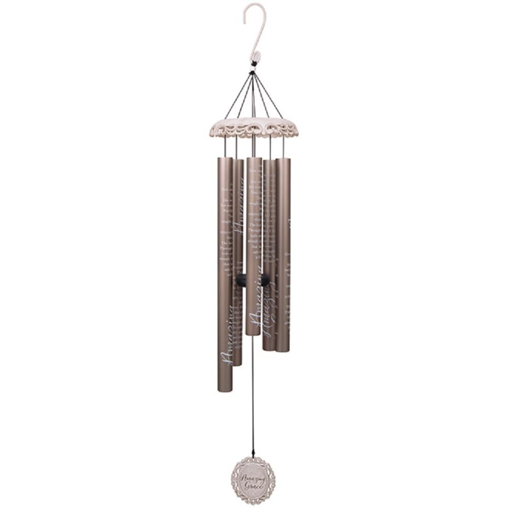 Carson Wind Chime-Vintage White-Amazing Grace (40″) (Jan)