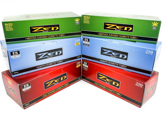 ZEN Blue Light King Size – 40 Boxes – 250 Tubes Box RYO White