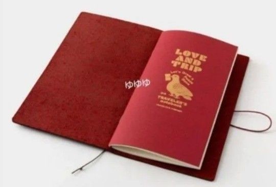 Traveler’s Note LOVE AND TRIP Regular Size Red Traveler’s Company Love & Trip