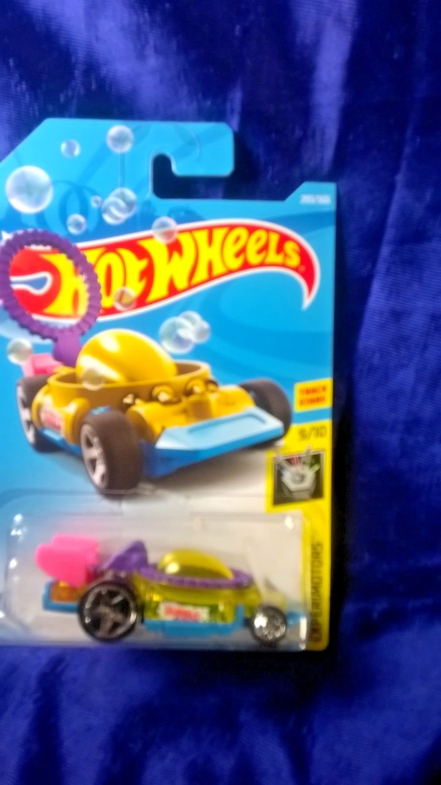 Hot Wheels Bubble Matic Experimotors #9/10 Track Stars Yellow Bubble Top New