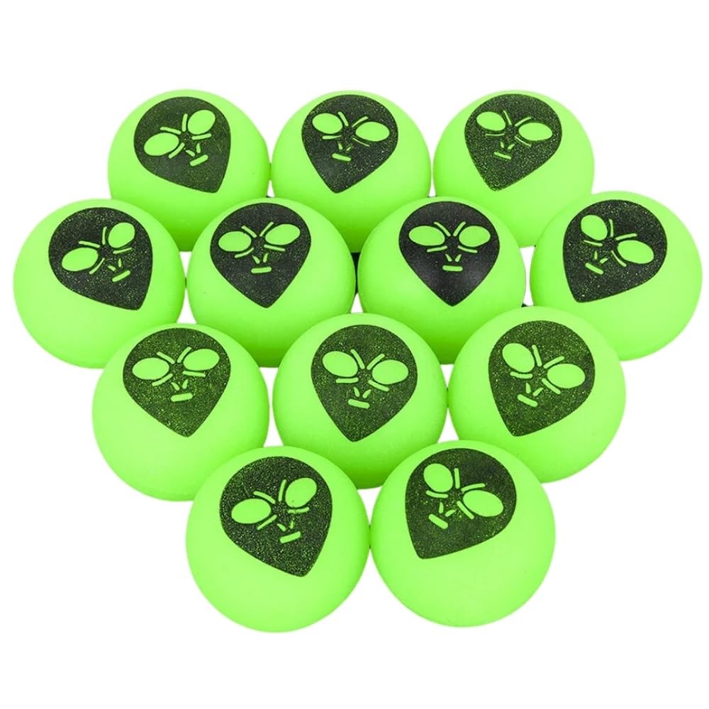 Rhode Island Novelty Glow-in-The-Dark Alien Hi-Bounce Balls (1 dz)