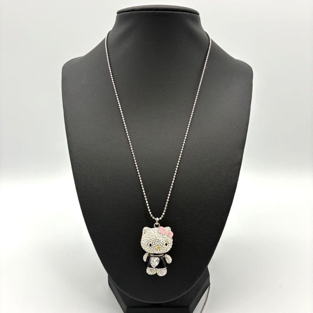 Hello Kitty Necklace Crystal Pink Japan Fashion