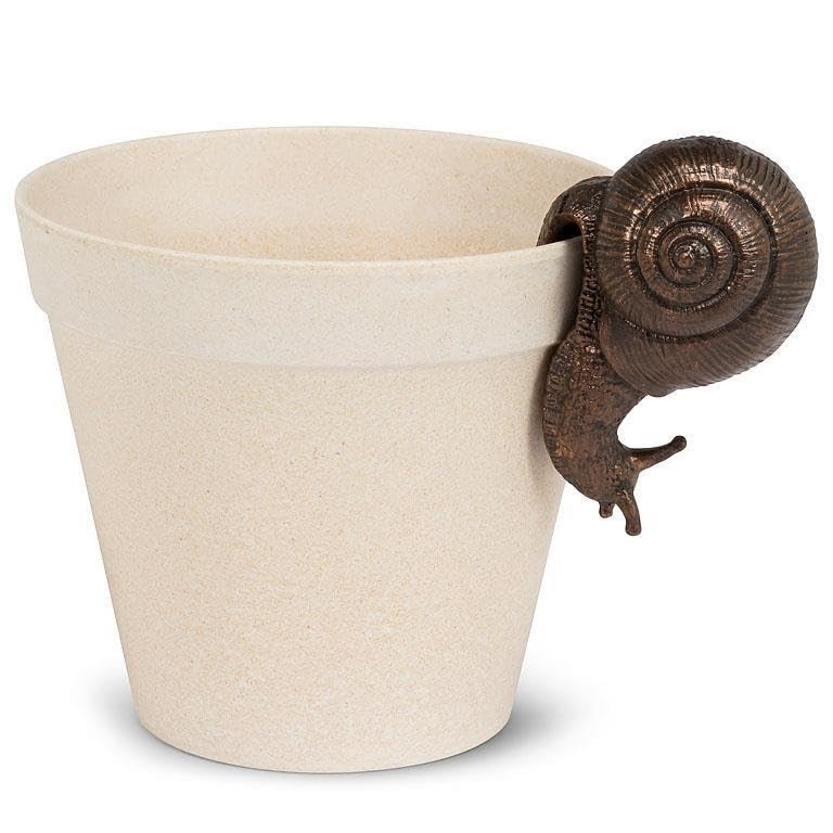 Abbott Collection Hanging Snail Figurine, 4-Inch, Resin, Bronze
