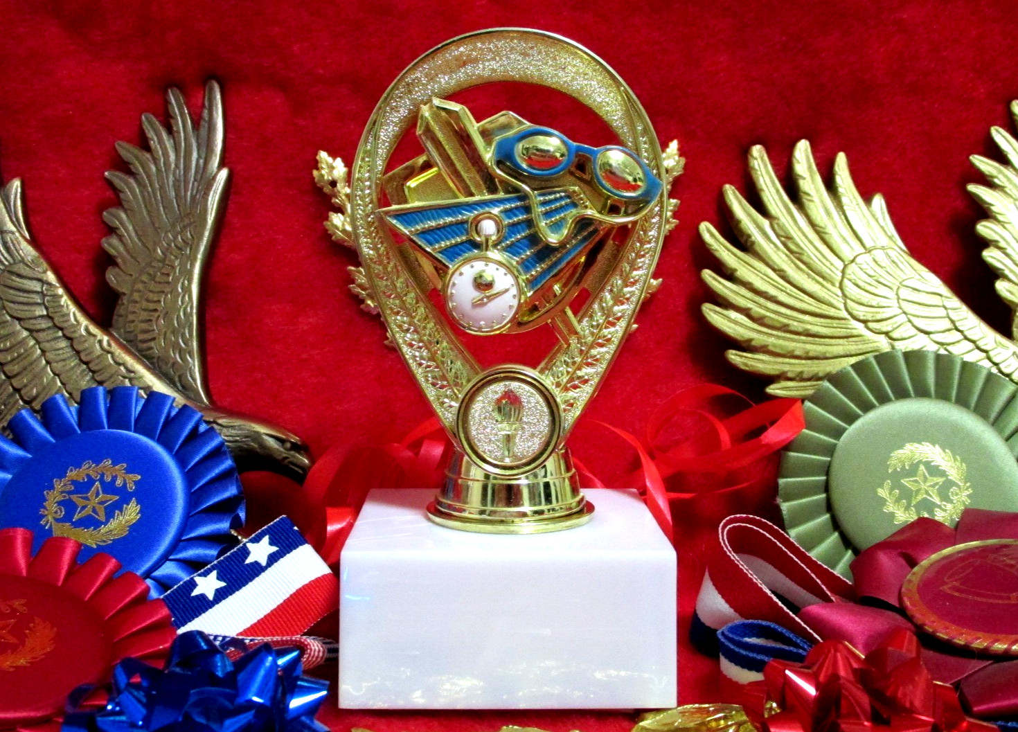 SWIM SWIMMING Trophy, General, MVP Coach Special Award Marbelite Base FastShip