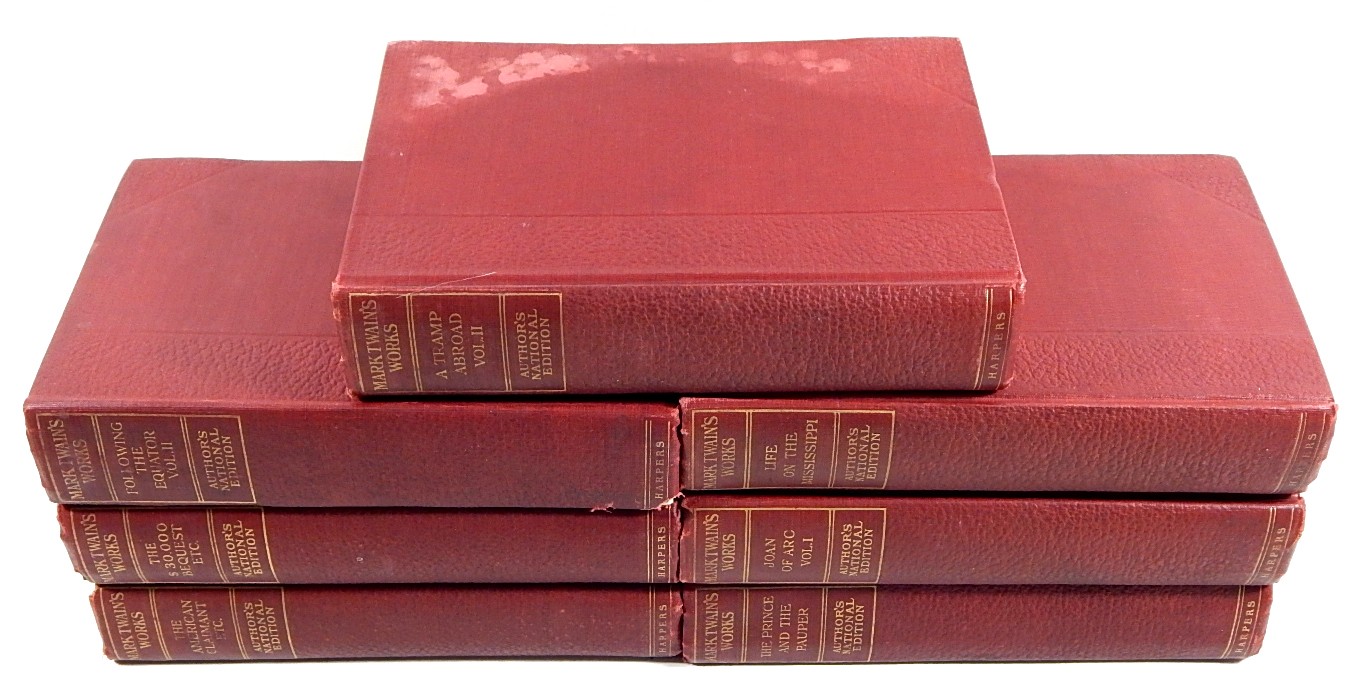Mark Twain’s Works Harper Vintage 7 Book Set Harper Author’s National Edition