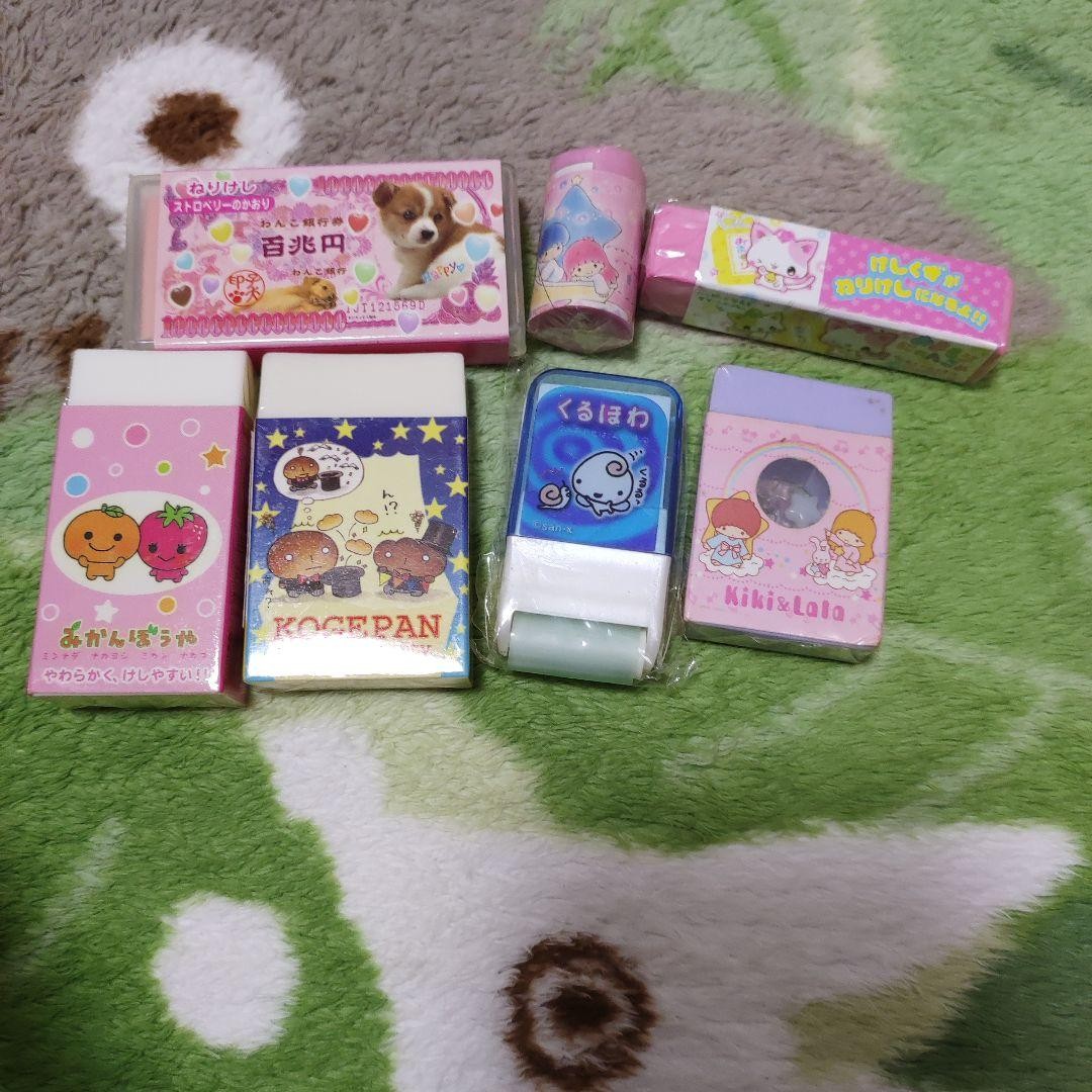 Eraser set with cute design San-X Kikirara