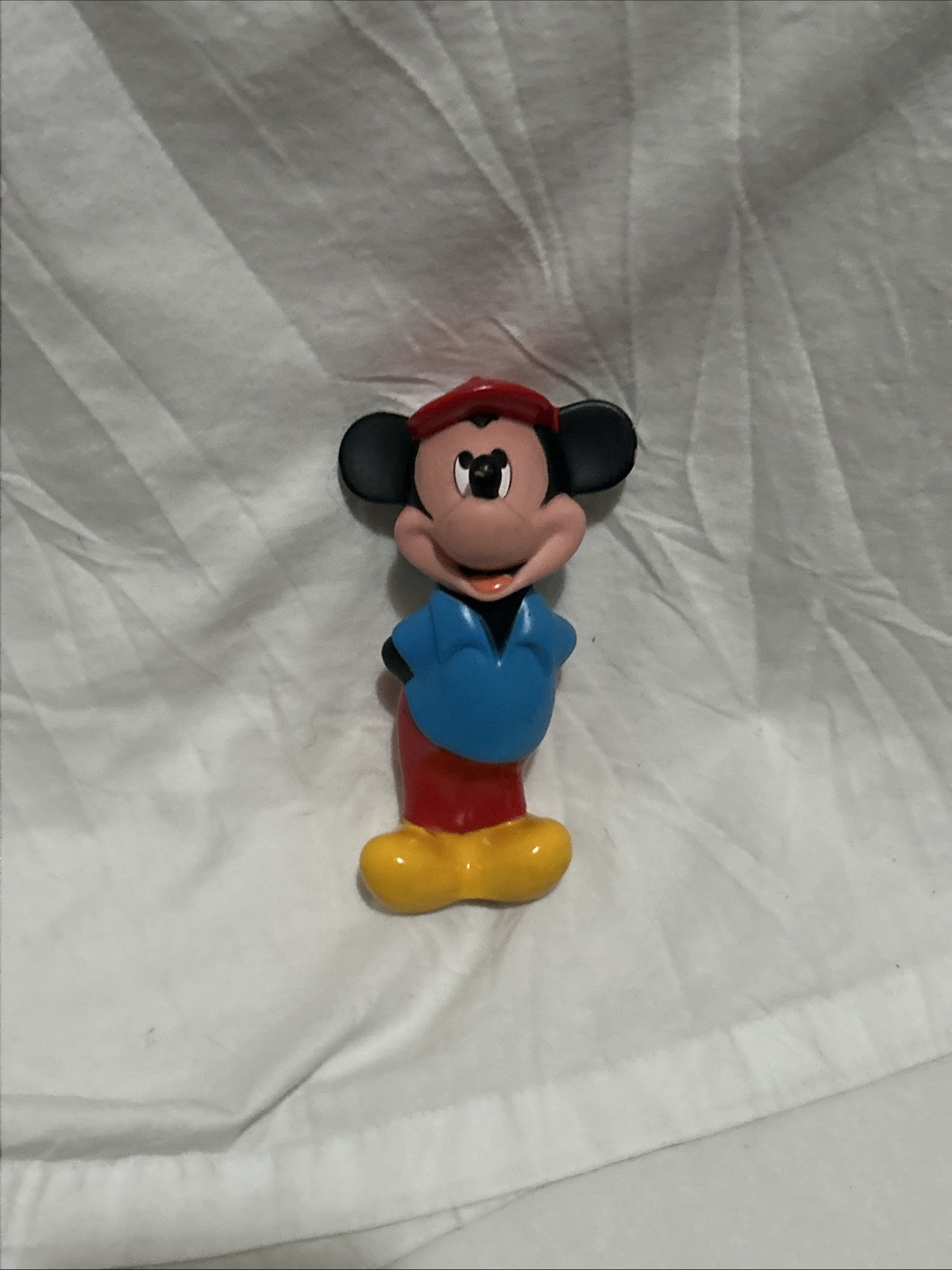 Vintage Disney Mickey rubber toy figurine 6″ Tall Pre-Owned Excellent Condition
