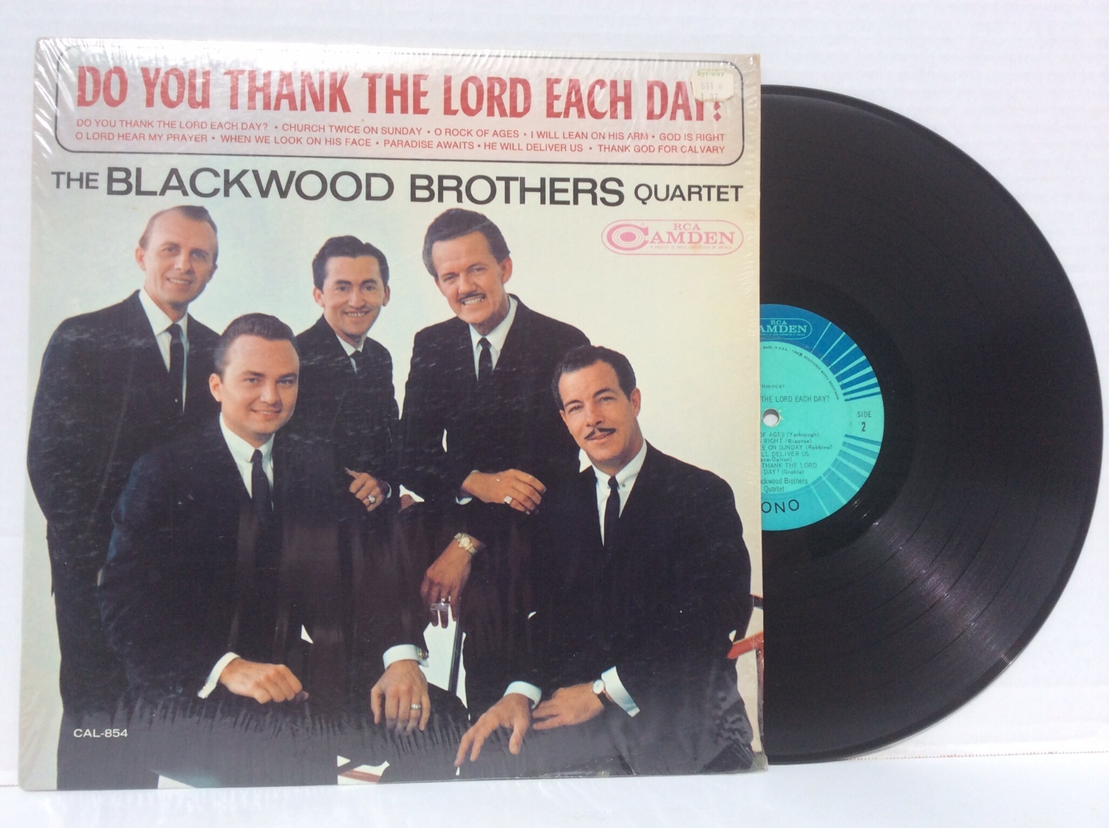 BLACKWOOD BROTHERS QUARTET Do You Thank The Lord Each Day vinyl LP mono 1965