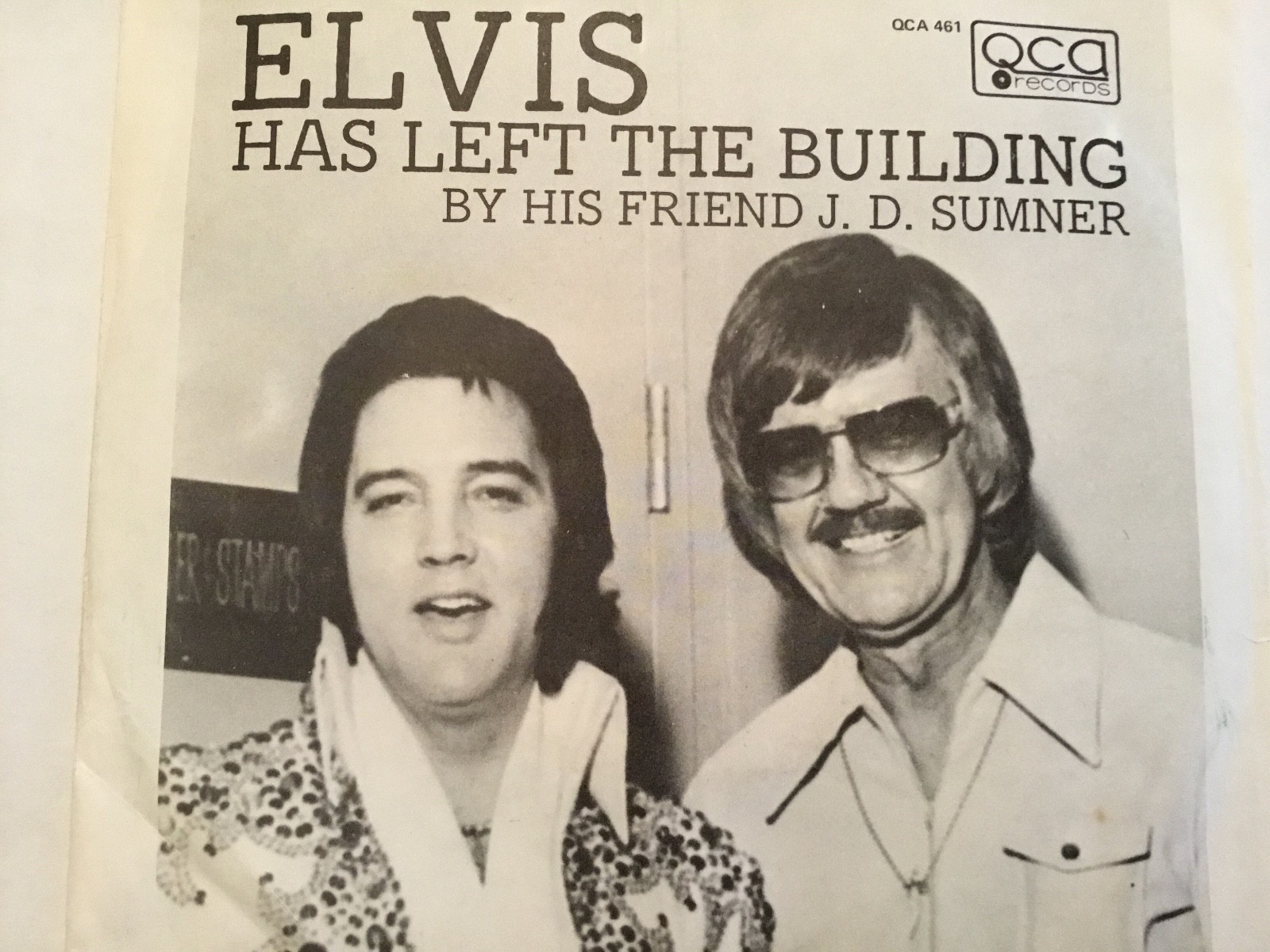 45rpm ELVIS PRESLEY has left the building by his friend JD SUMNER NOS new 1977