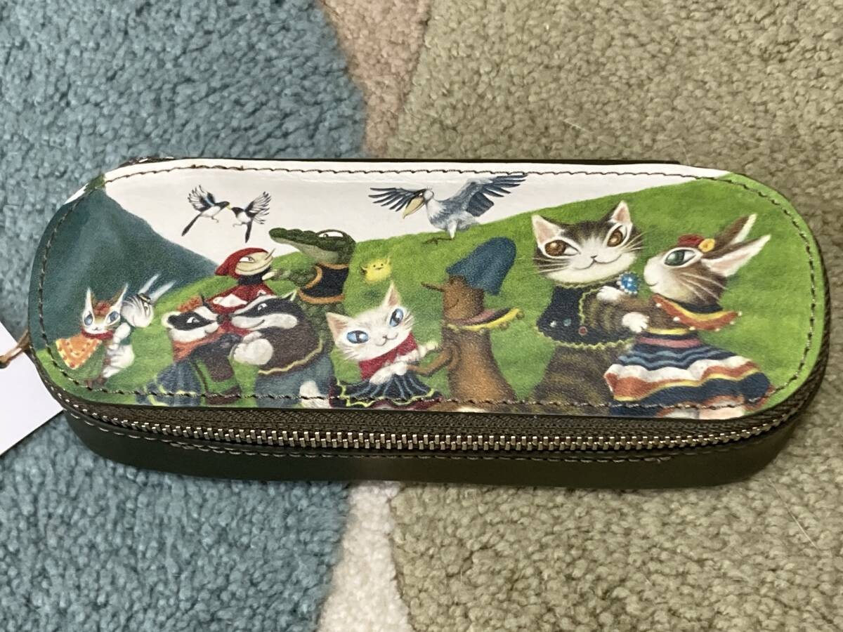 Wachifield Dayan Leather Glasses Case 6x16x3.5cm Japan Collectible