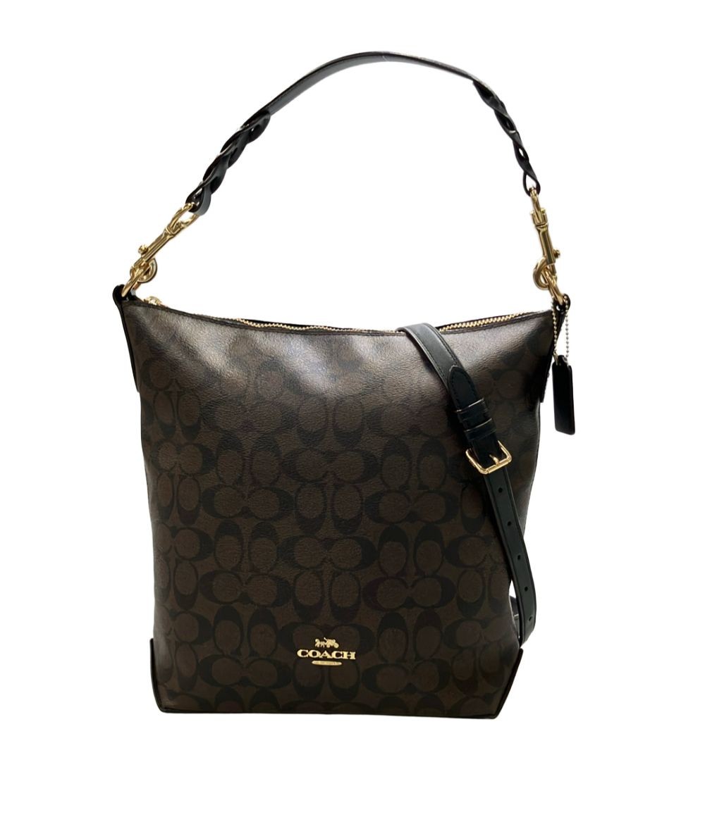 Good Condition Coach 2way Shoulder Bag Shoulder Bag Crossbody Signature F31477