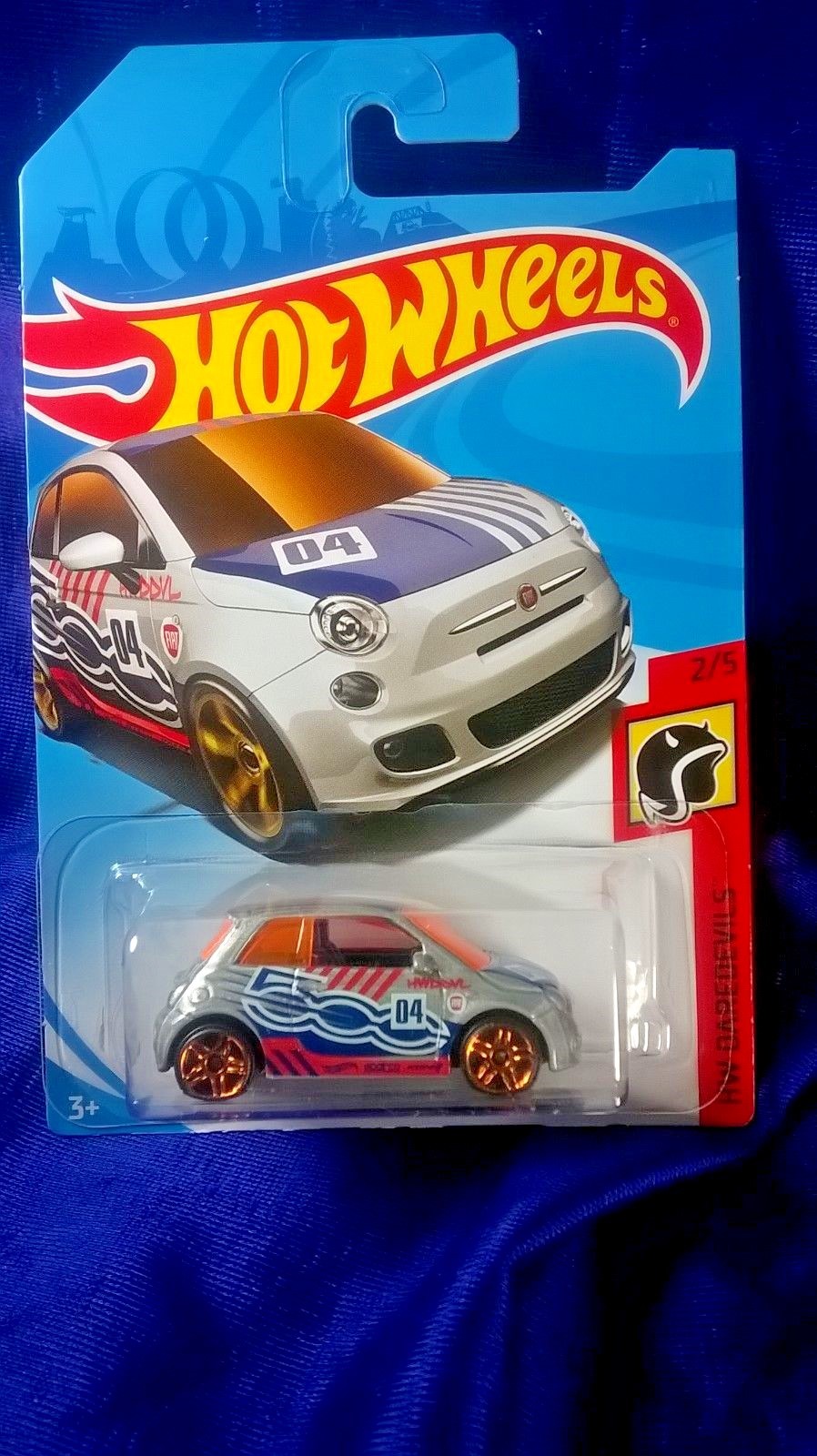 HOT WHEELS FIAT 500 GRAY HW DAREDEVILS #2/5 DIECAST 1:64 SCALE NEW RELEASE