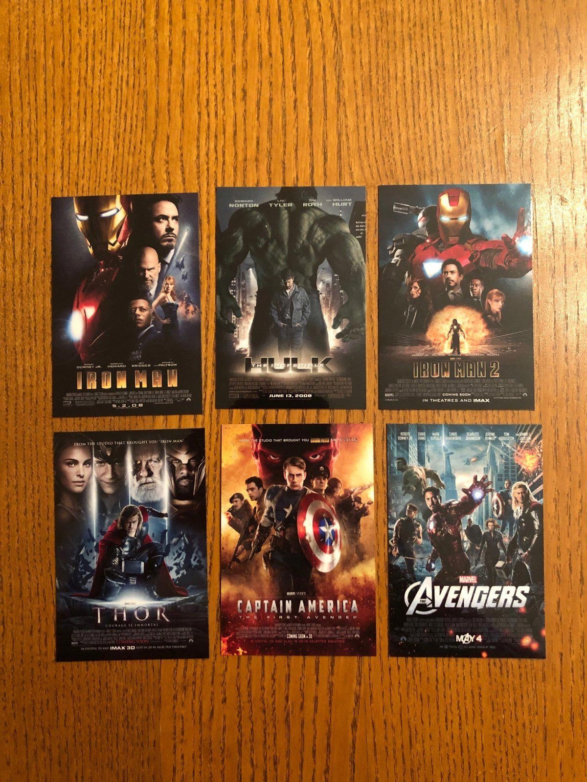 Marvel Phase 1 FRIDGE MAGNETS